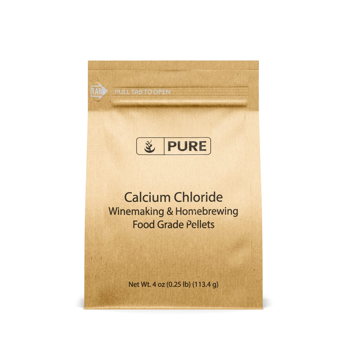 PURE ORIGINAL INGREDIENTS Calcium Chloride - Food Safe for Wine Making, Home Brew, & Cheese Making, 4 oz