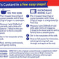 Birds Traditional Custard Powder Dessert Mix Tub, 250g (Pack of 1)