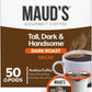 Mauds Decaf Dark Roast Coffee Pods  50ct  Decaffeinated Coffee in Recyclable Single Serve Pods - 100% Arabica Coffee  Compatible with Keurig K Cups Maker