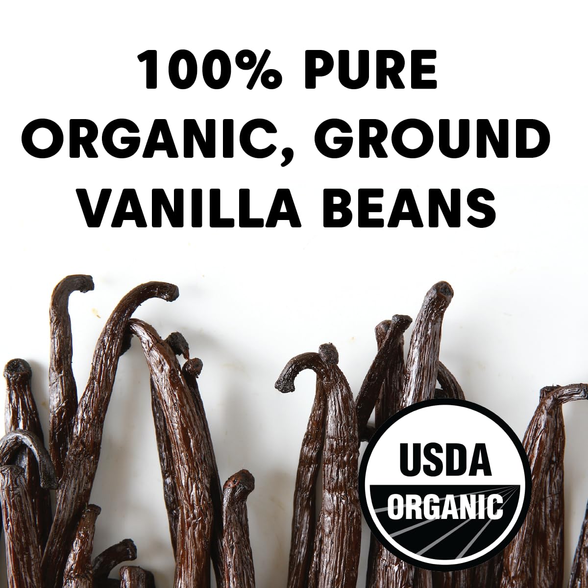 Wilderness Poets Organic Vanilla Powder - Tahitian Variety, Grade A - 1 Ounce (28 Grams)