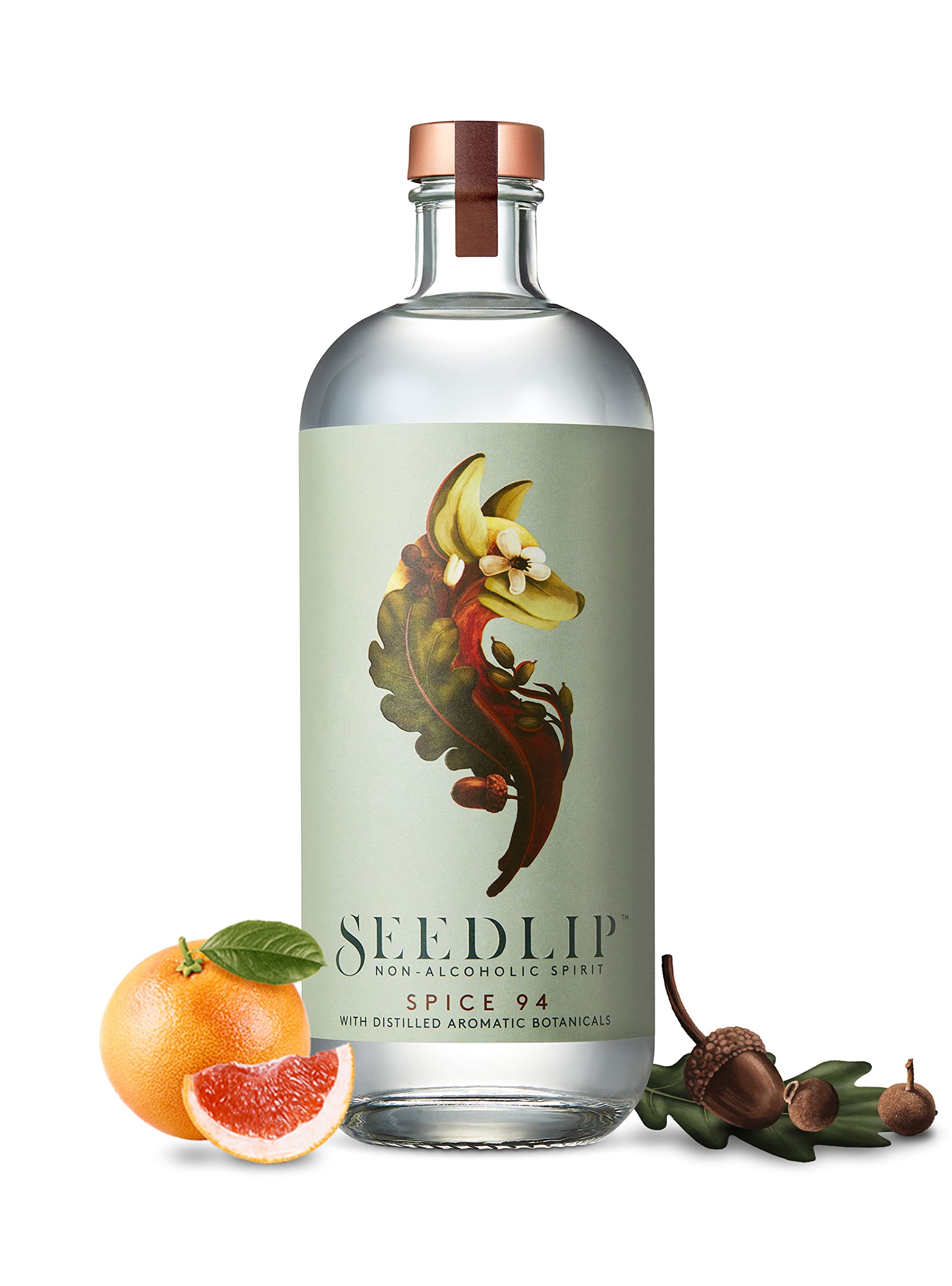 SEEDLIP Non-Alcoholic Spirit - Calorie Free, Sugar Free - 23.7 fl oz (700ml) - Clear