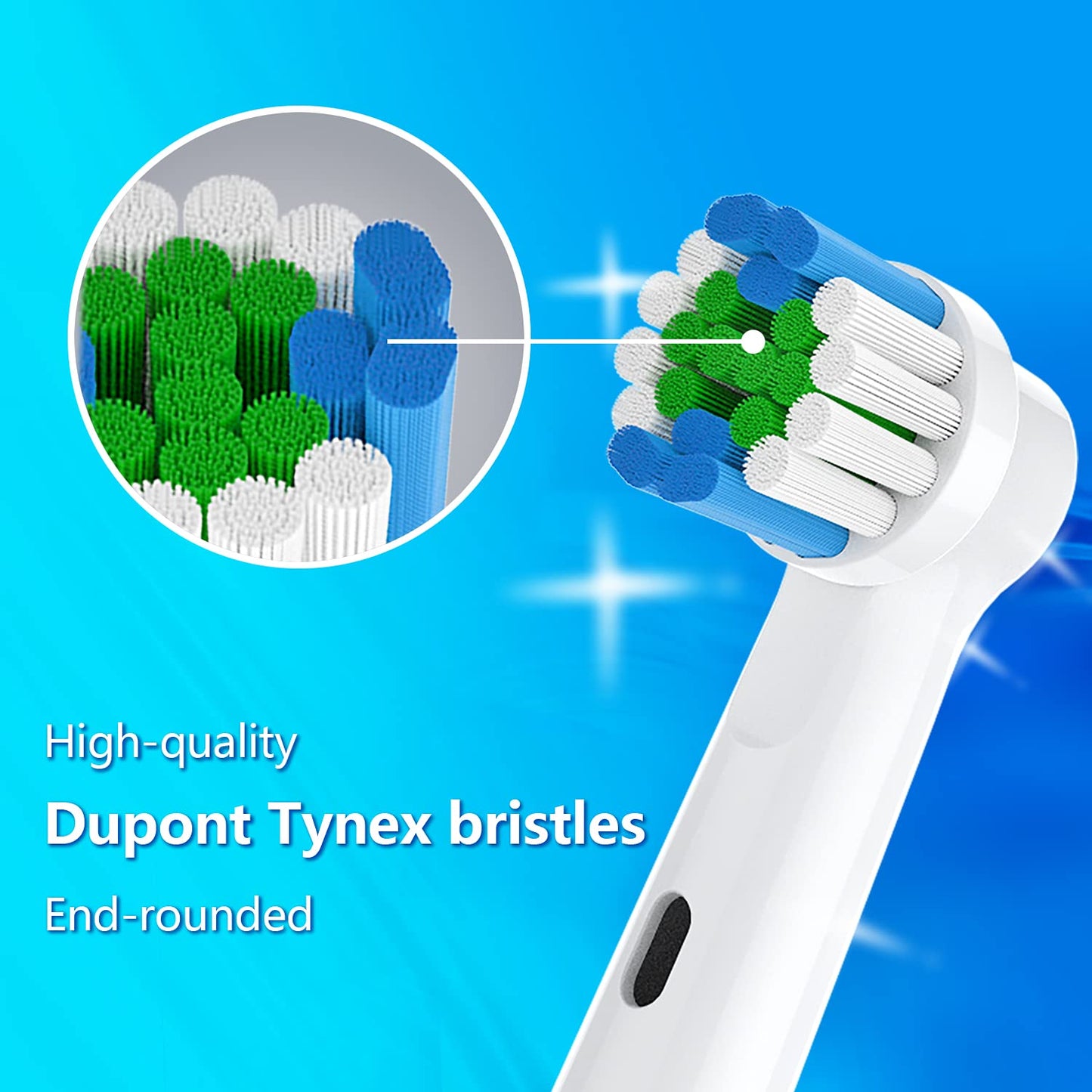 Replacement Toothbrush Heads Fit For Oral B Electric Toothbrushes, 8Pcs, Repuesto For Oral B Pro 100 500 1000 1500 2000 2500 300