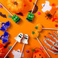 EORA Halloween Lollipop Suckers Candy, 32 Count, Multi, Individually Wrapped, Pumpkin, Green Monster, Bat Candies for Trick or Treat