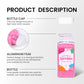 Pink Sprinkles For Cake Decorating, 4.02Oz Pink Sanding Sugar Sprinkles, Edible Glitter Sprinkles For Cupcake Toppers Baking Dri