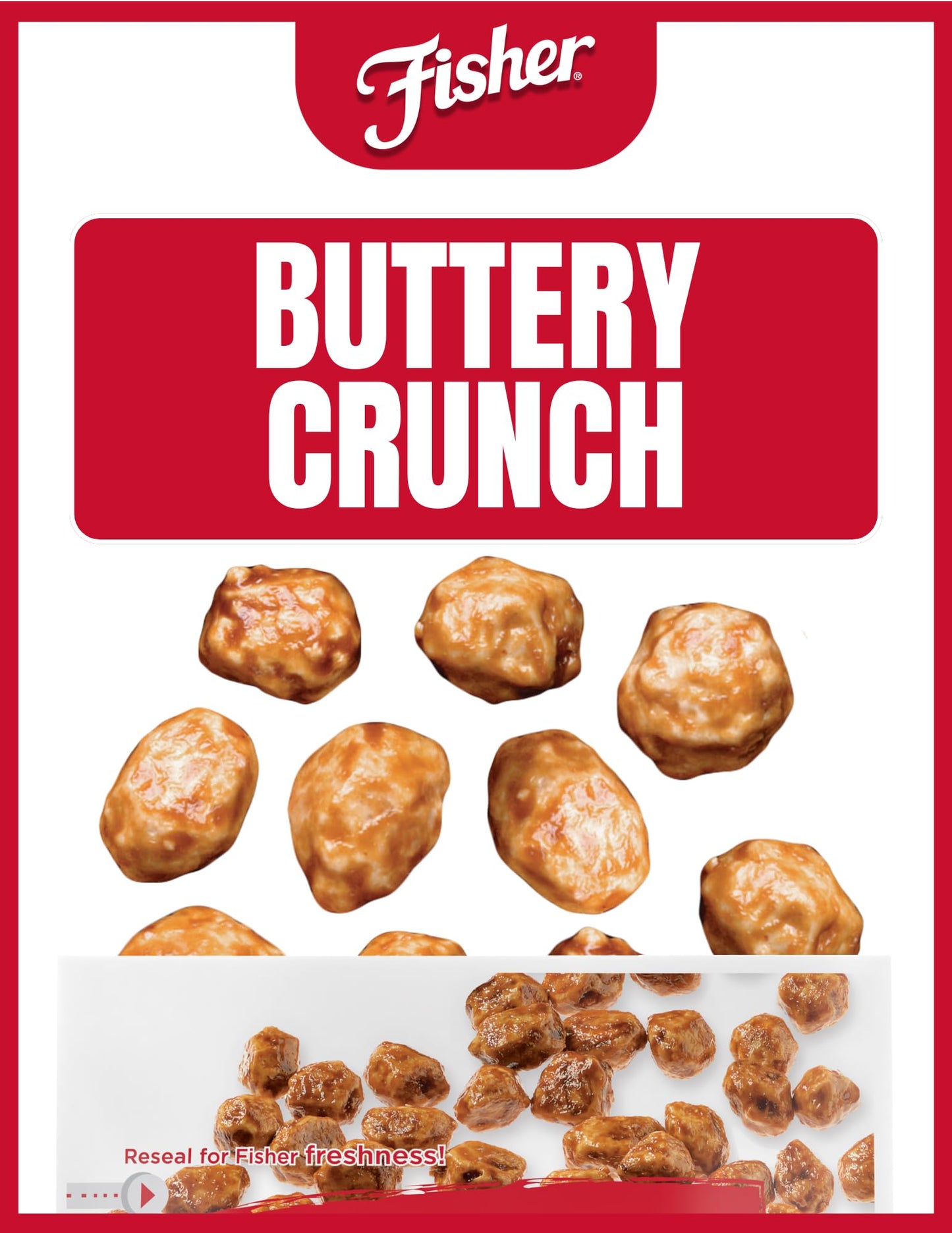 Fisher Snack Butter Toffee Peanuts, 5.5 Ounces (Pack of 6), No Artificial Colors or Flavors