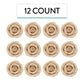 Global Sugar Art Premium Edible Roses, Unwired, 1.5 inches, Ivory, 12 Count by Chef Alan Tetreault