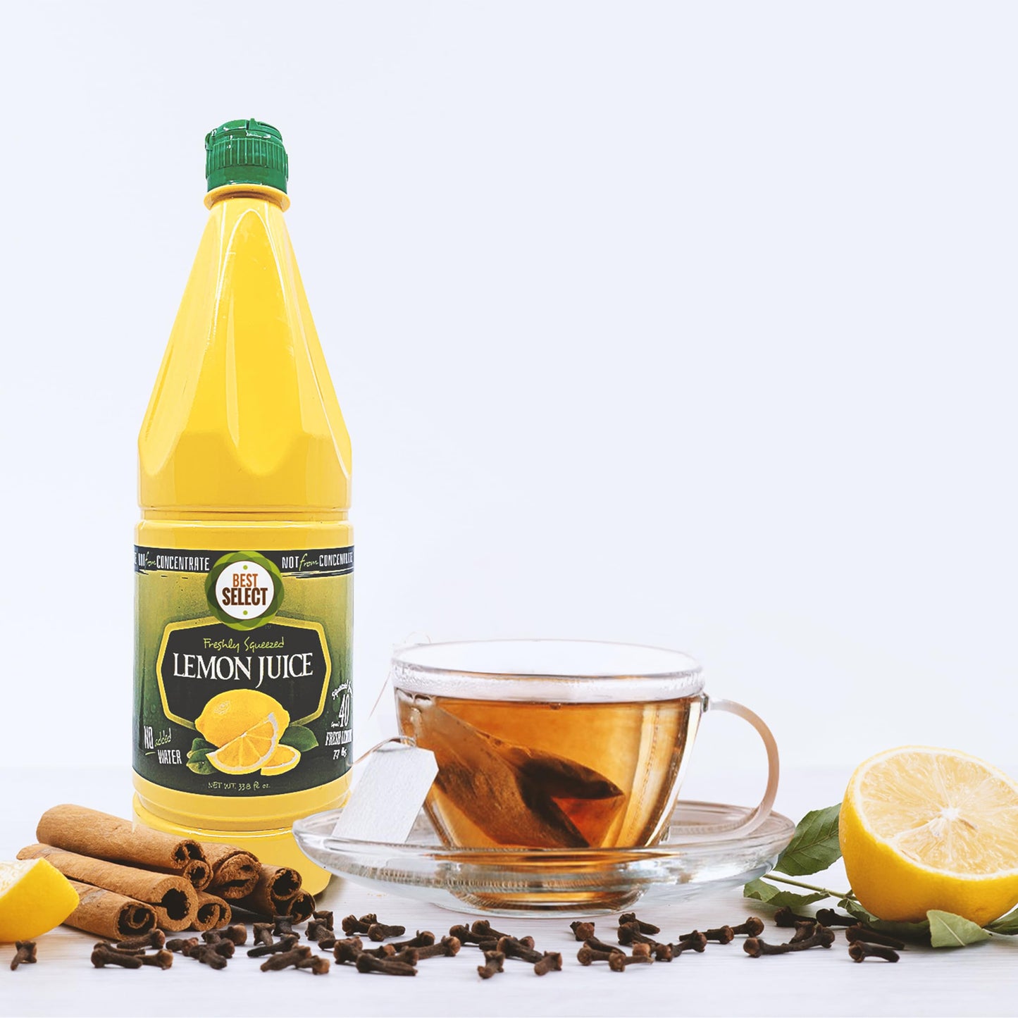 3 Pack 33.8 Oz 100% Real Lemon Juice | Fresh Flavor NO Added Water | Not From Concentrate| Appx 40 Freshly Squeezed Lemons in Ea