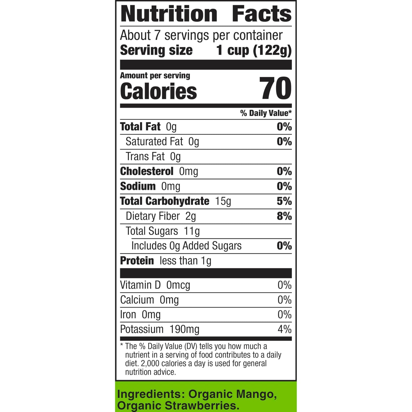 Cascadian Farm Organic Mango and Strawberry Blend, Frozen Fruit, Non-GMO, 32 oz Bag
