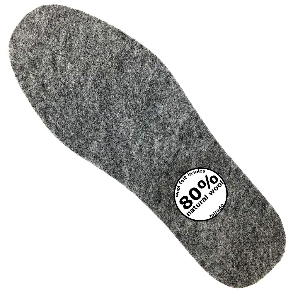 Wool Felt Warm Insoles,Soft Insert Insoles For Boots And Shoes,Wool Insoles For Men Women (Men'S 8/Women'S 9)