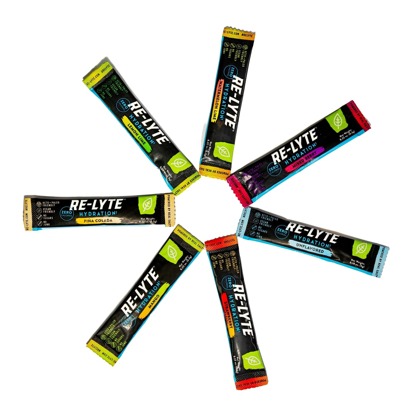 REDMOND Re-Lyte Electrolyte Drink Mix (Lemon Lime), 30 Stick Packs