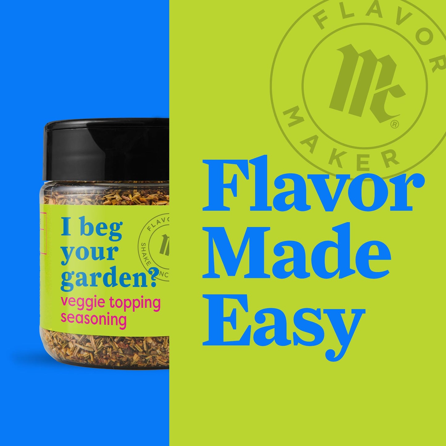Mccormick Veggie Topping Seasoning, Flavor Maker, 5 Oz