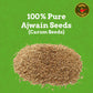 SPICE MAGIC Ajwain Seeds - 100% Pure Carom Seeds, Non-GMO, Vegan, Indian Origin, 7oz (200g)