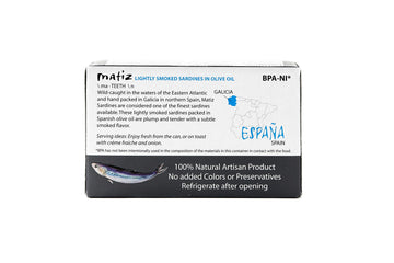 Matiz Sardines Lightly Smoked, 4.2 oz, Imported from Spain, 5 Pack