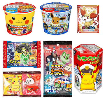 Assortment of Monster of Pok  t Sweets & Snacks (Sweets, Snacks, Noodles): total 8 (set E) Ninjapo Japan