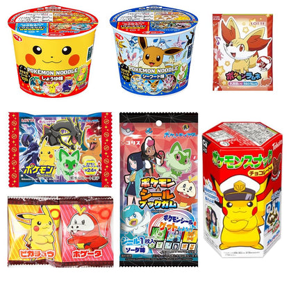 Assortment of Monster of Pok  t Sweets & Snacks (Sweets, Snacks, Noodles): total 8 (set E) Ninjapo Japan