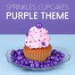 Halloween Purple Sprinkles For Cake Decorating 3.5 Ounces, Edible Sugar Pearls Cupcake Topper, Cookies, Ice Cream Toppings Cake