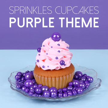 Halloween Purple Sprinkles For Cake Decorating 3.5 Ounces, Edible Sugar Pearls Cupcake Topper, Cookies, Ice Cream Toppings Cake
