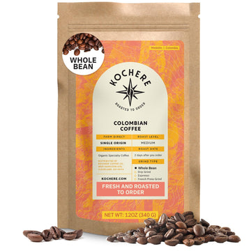 Colombian Medell  N Coffee Beans - Single Origin Medium Roast Coffee Beans, Freshly Roasted To Order Organic Whole Bean Coffee,
