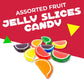 Fruit Slices Jelly Candy, Assorted Flavors, Old Fashioned, Individually Wrapped(2.5 Pound Bag - Approx. 70 Count)