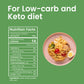 Hethstia Shirataki Noodle Fettuccine Low Calorie, Low-Carb Konjac Pasta Sugar Free, Healthy, Pre-Cooked and Ready to Eat, Keto,