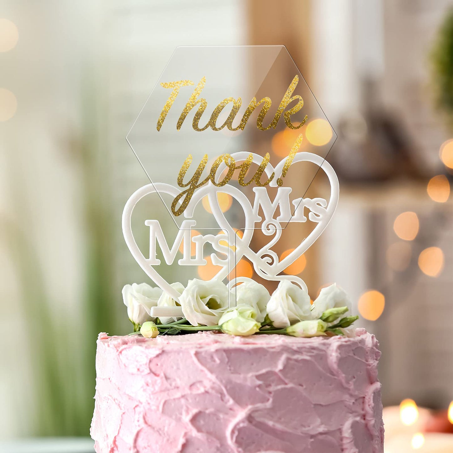 2 Pieces Acrylic Cake Topper Blank Cake Topper Clear Diy Birthday Cake Topper Personalized Diy Birthday Cake Topper For Custom W