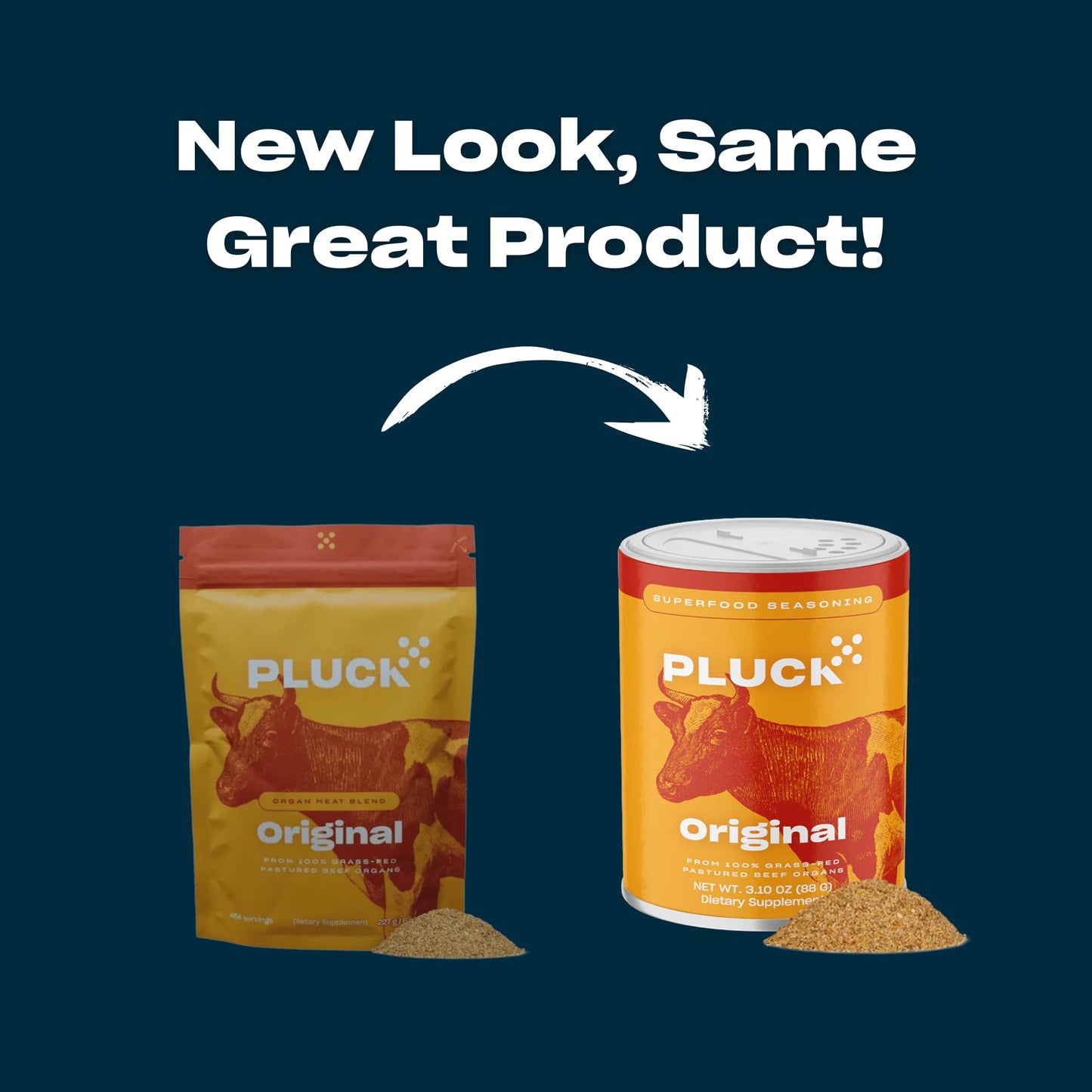 PLUCK All-Purpose Seasoning Blend for Organ Meat, 1.76 oz, Made with Grass-Fed Beef Organs, Sea Salt, Shark Tank Feature