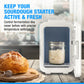 Gearwiz Sourdough Starter Home with Temperature Control - Compact Fermentation Box with Heat & Cool Modes - Fits 1L Jar - Bread