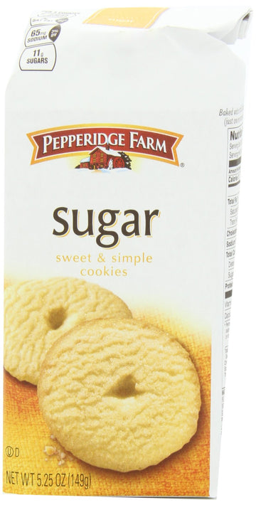 Pepperidge Farm Sugar Cookies, 5.25-ounce (pack of 4)