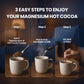 Magnesium Hot Cocoa Powder Mix | Superfood Sleep Powder with 10 Mushrooms, Magnesium Glycinate & L-Theanine | Plant-Based, Keto-