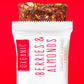 jonesbar Organic Plant Based Protein Bars, Berries and Almonds, Vegan, Gluten Free, 12 Count