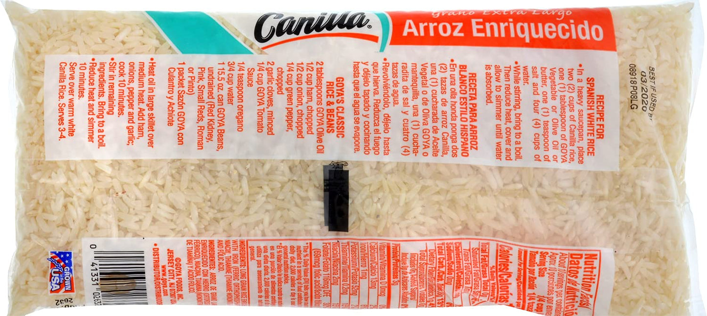 Goya Foods Canilla Extra Long Grain Rice, 1 Pound (Pack Of 2)