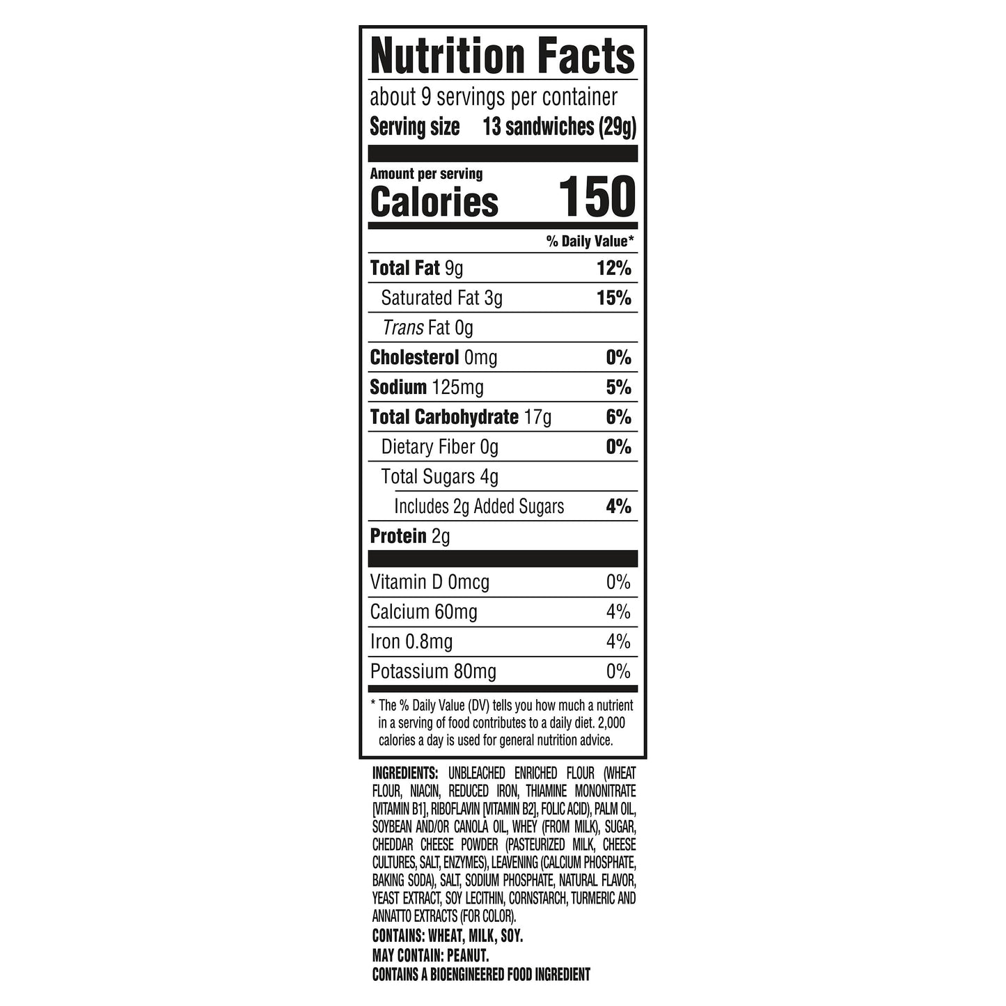 RITZ Bits Cheese Sandwich Crackers, 8.8 oz