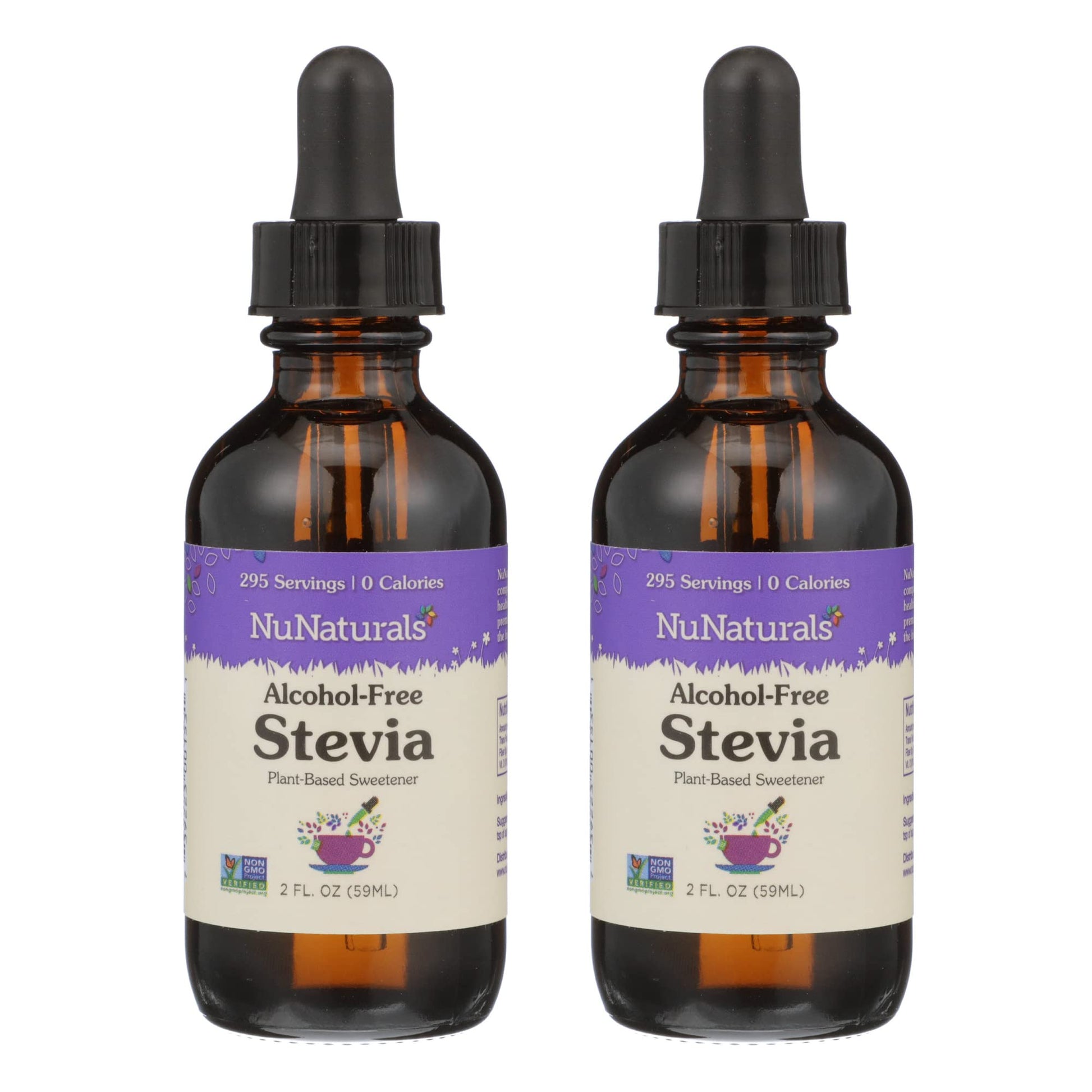 Nunaturals Liquid Stevia, Sugar-Free Sweetener, Plant-Based Sugar Substitute, Zero Calorie, Unflavored