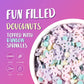 Sprinkles For Cake Decorating, 7 Ounces Macaron Color Bows Confetti Sprinkles For Cupcake, Cookies, Ice Cream Topper, Edible Cak