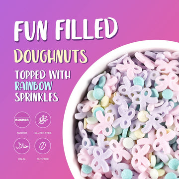 Sprinkles For Cake Decorating, 7 Ounces Macaron Color Bows Confetti Sprinkles For Cupcake, Cookies, Ice Cream Topper, Edible Cak