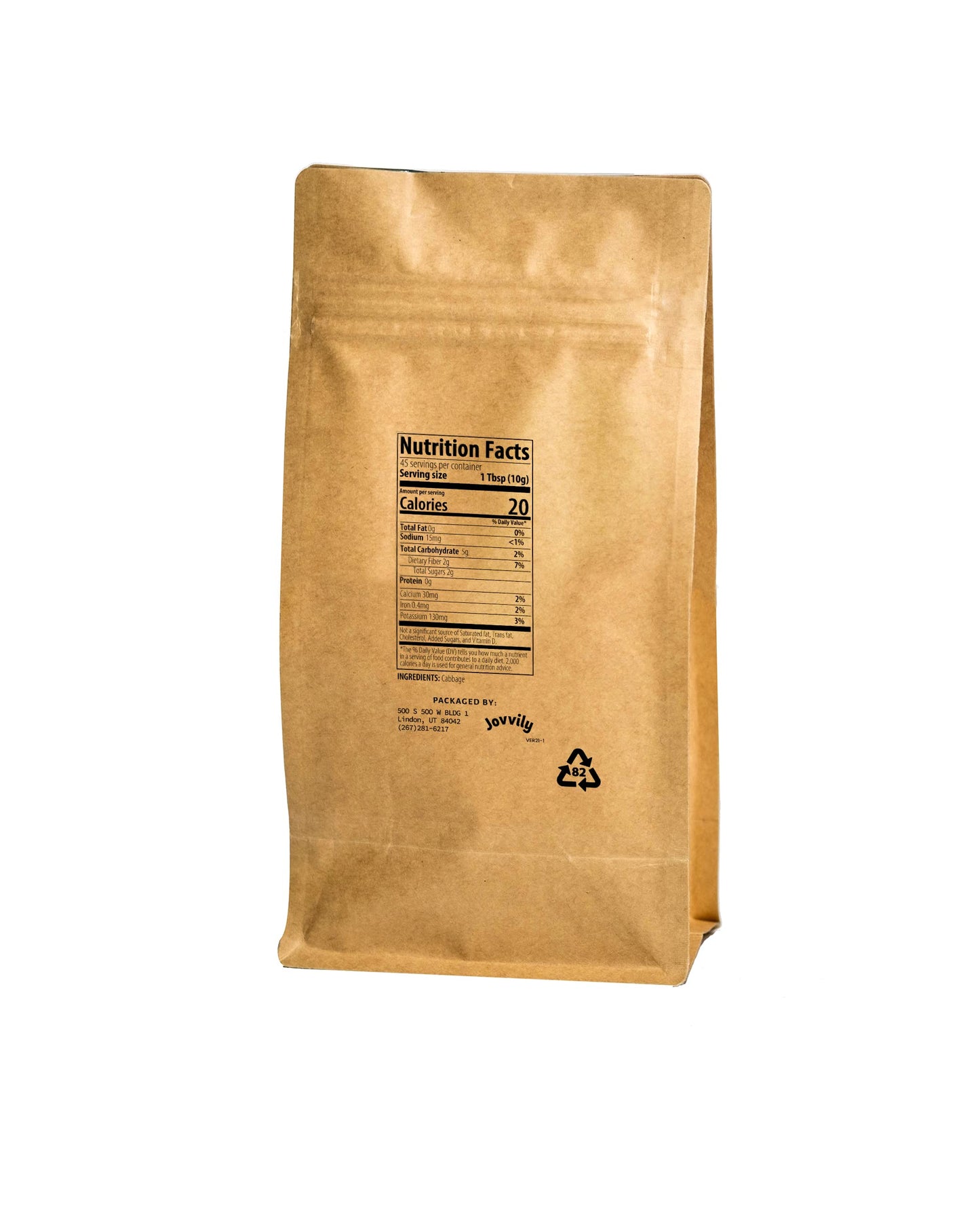 Jovvily Cabbage Powder - 1lb - Dried Cabbage - Soups