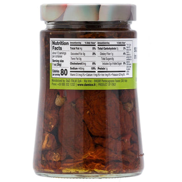 Fratelli D'Amico - Sundried Tomatoes In Oil, Dried Tomatoes, Family Size, Club Pack, 24.7Oz (700G), Non-Gmo