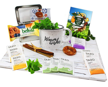 Tea Gift Set | Tea Lovers Gift Baskets | Thinking Of You Gift Basket | Birthday Gift Basket For Women, Care Package For Women, G