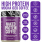 Naked Nutrition Mocha Latte Protein Coffee - Instant Protein Shake, Gluten Free, 17 Servings