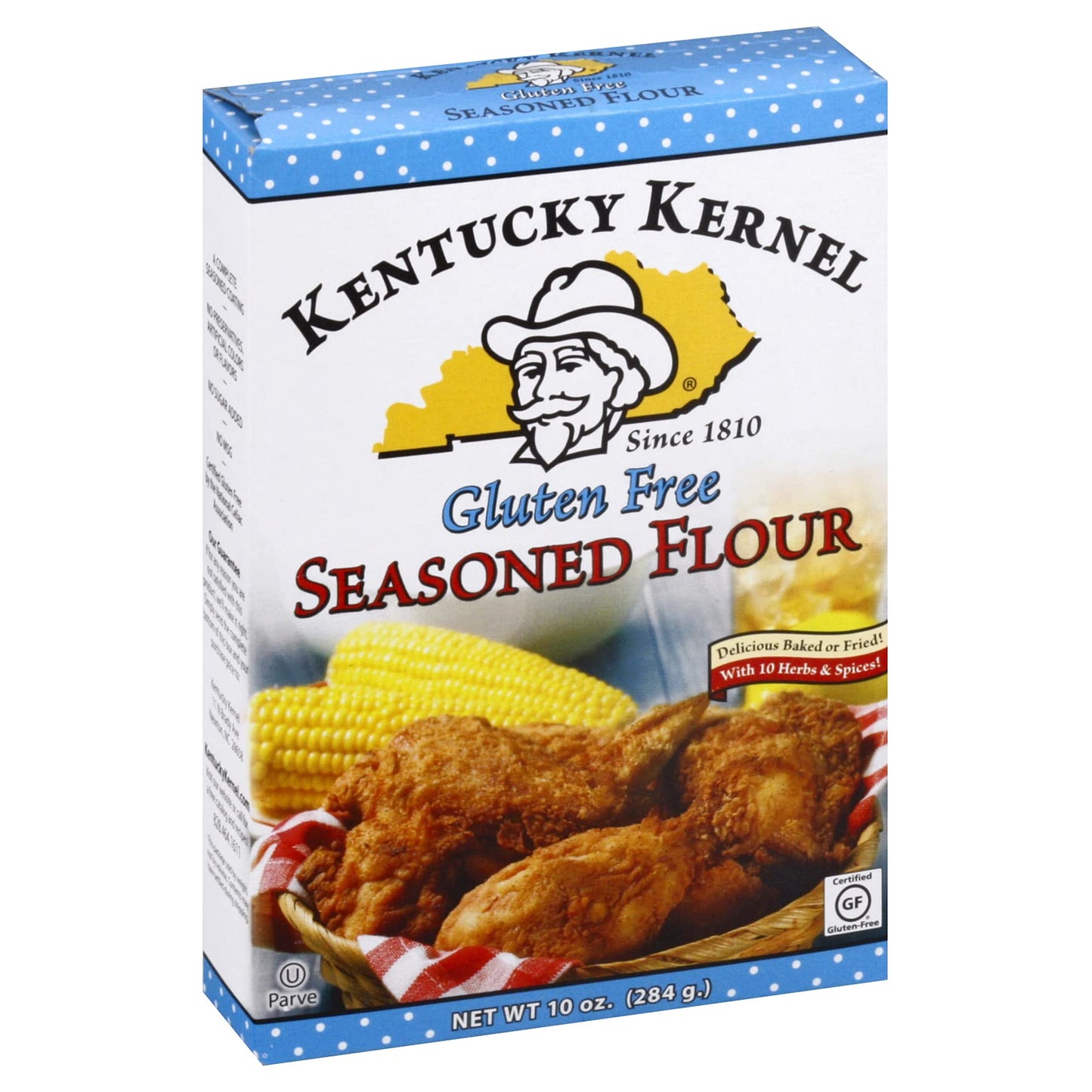 Kentucky Kernel Gluten Free Seasoned Flour, 10 Ounce Pack of 6