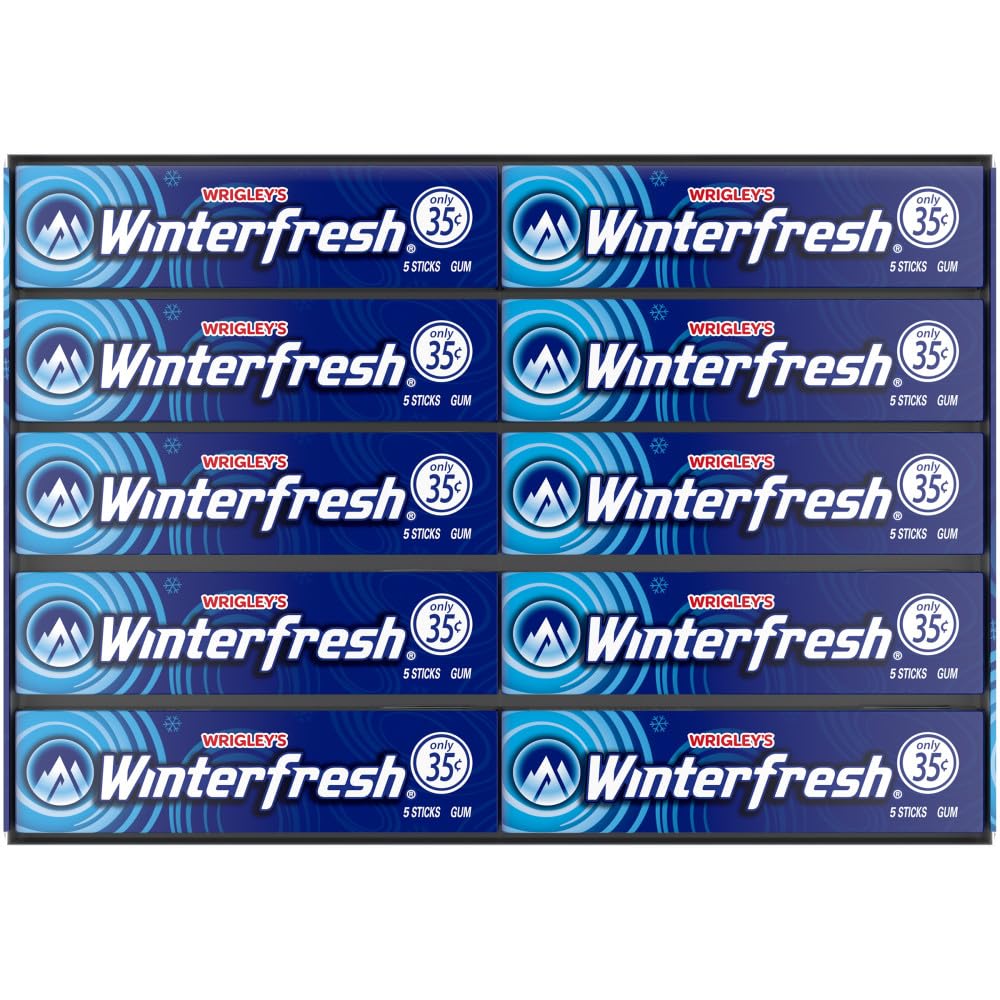 WRIGLEY S WINTERFRESH Chewing Gum Bulk Pack, 5 Stick (Pack of 40)