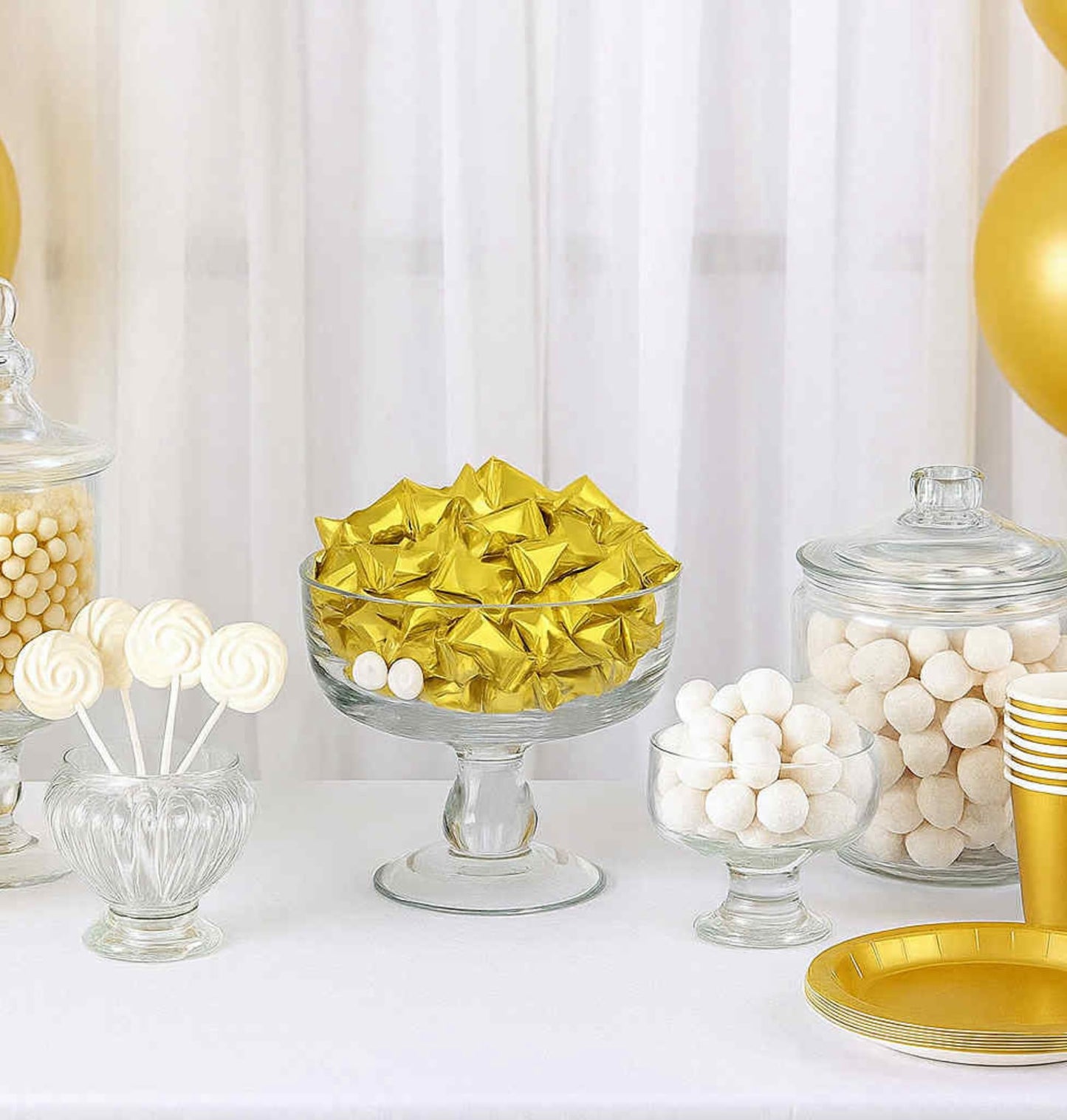 216Ct Gold Wrapped Buttermints – Individually Wrapped Butter Mints Bulk For Weddings, Baby Showers, Retirement, Candy Buffets, And Thank You Gifts – Soft Buttermints (216)
