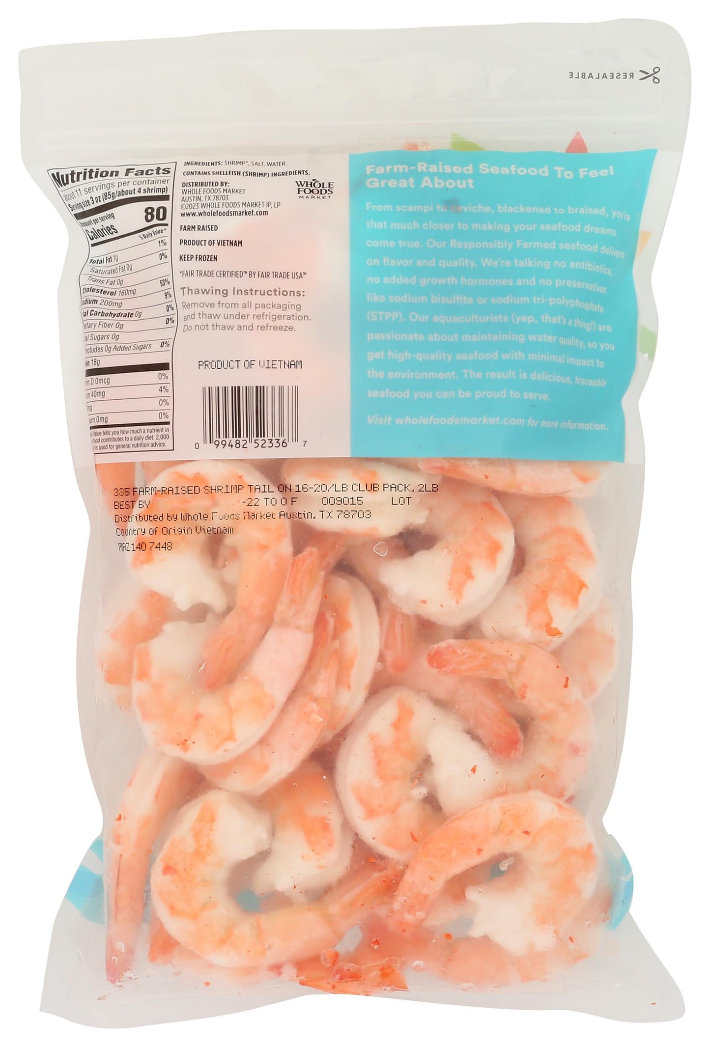 365 by Whole Foods Market Cooked 16/20 Count Shrimp Value Pack, 32 OZ