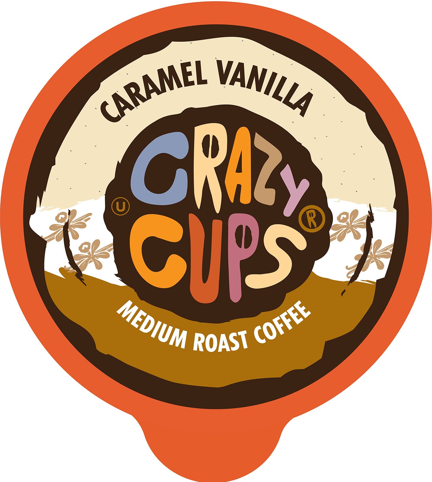 Crazy Cups Flavored Coffee Pods, Caramel Vanilla, Single Serve For Keurig K Cups Machines, Medium Roast In Recyclable Pods, 22 C