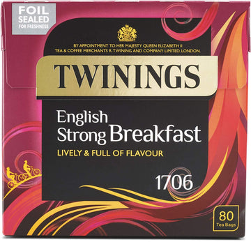 Twinings 1706 Strong Breakfast 80 Teabags (Pack Of 1)