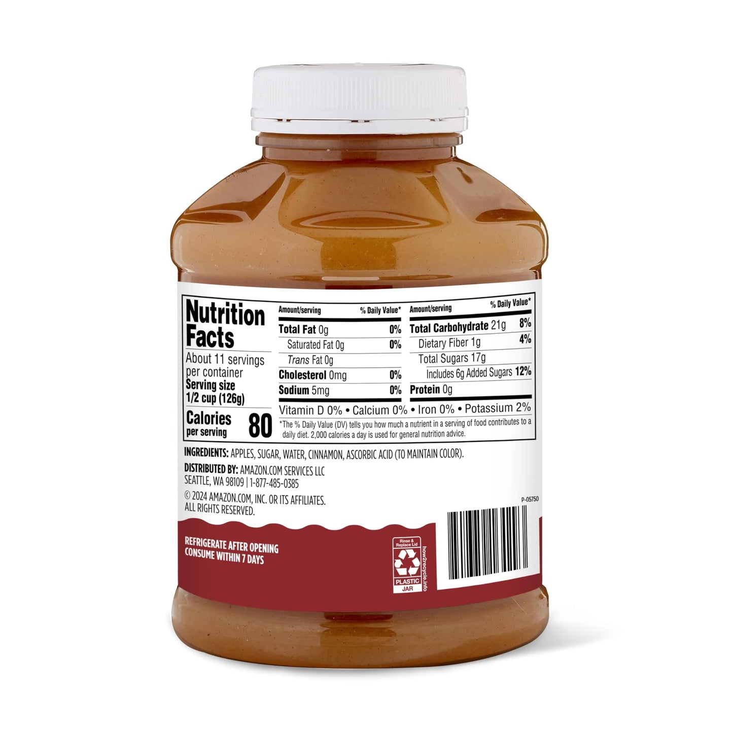 large online retailer Grocery Cinnamon Apple Sauce, 48 Oz, 3 Pound Pack, Packaging May Vary
