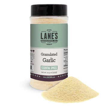Lane's Granulated Garlic, All-Natural Granulated Garlic Powder, Perfect for Sauces and Dry Rubs Garlic Seasoning, Made in USA Ga
