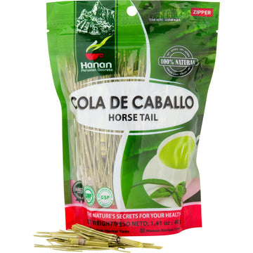 Hanan Horsetail Loose Herb Tea (Cola De Caballo) 1.4 Oz (40 G) - Natural, Dried Horse Tail Digestive Supplement Aka Shavegrass,