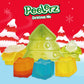 AMOS Peelerz Christmas Mix Peelable Gummy Candy 8.47oz (240g), Holiday Fruit Gummies Made with Real Fruit Juice, Fun Stocking St