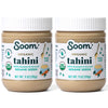 Soom Foods Organic Tahini 11Oz (2 Pack) | Roasted & Ground Sesame Seed Paste | Creamy Texture For Hummus, Sauces, Dips, Dressings | Vegan, Peanut-Free, Nut-Free, Gluten-Free, Dairy-Free, Keto, Paleo, Kosher | All-Natural